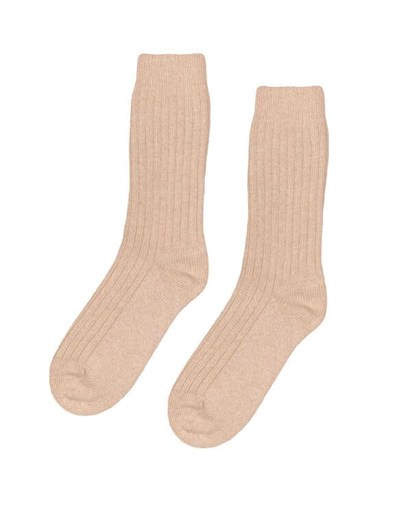 Colorful Standard Accessories Socks Merino Wool Blend Honey Beige Socks CS6003-Honey Beige