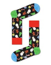 Happy Socks 2-Pack Big Dot Snowman Gift Set Socks XBDS02-6500 Socks Christmas Socks Gift Boxes