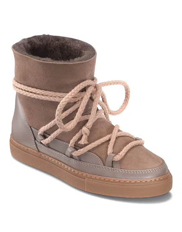 Classic Sneaker Taupe Winter Boots Inuikii Luxury Footwear For Women