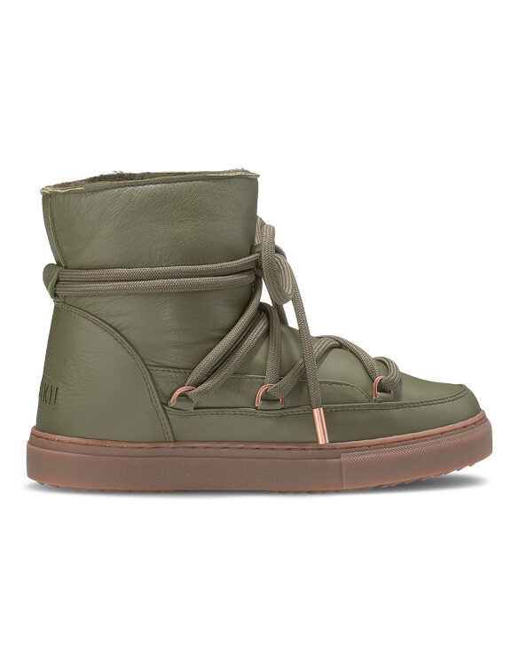 Inuikii Nappa Sneaker Green Winter Boots 70202-087-Green Women Footwear