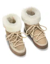 Classic High Sneaker Beige Winter Boots | Inuikii Luxury Footwear