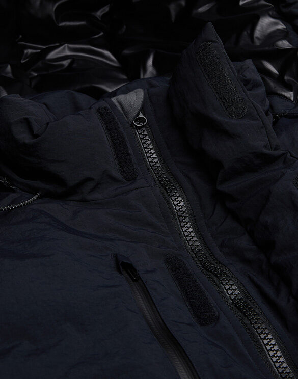 Deus Ex Machina DPT22021Black } Hiemal Padded Long Jacket Black Men Outerwear