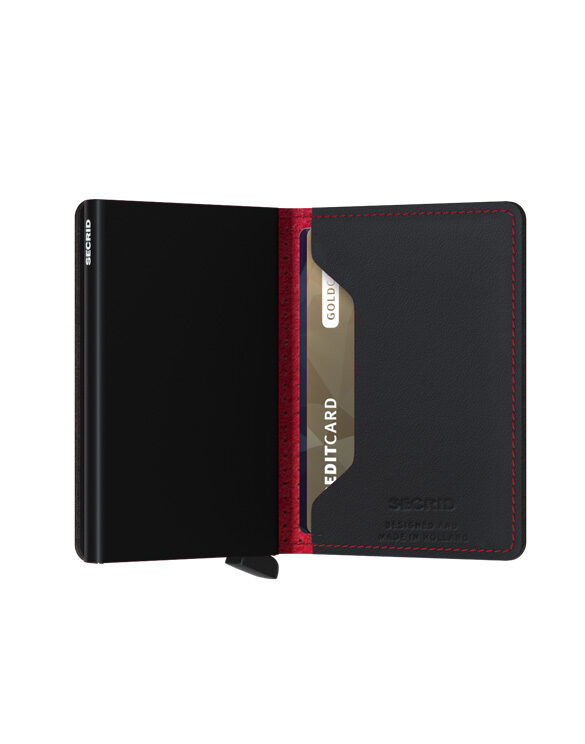 Secrid Accessories Wallets & cardholders Slimwallets Slimwallet Perforated Black-Red SPf-Black-Red