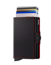 Secrid Accessories Wallets & cardholders Twinwallets Twinwallet Perforated Black-Red TPf-Black-Red