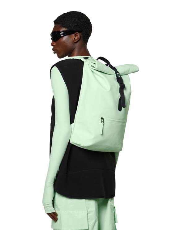 Rains 13160 Rolltop Rucksack Mineral Accessories Bags Backpacks