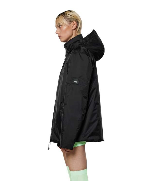 Rains 15400-01 Black Fuse Jacket Black Men Women  Outerwear Outerwear Spring and autumn jackets Spring and autumn jackets