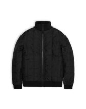 Rains 18180-01 Black Liner High Neck Jacket Black Men Women  Outerwear Outerwear Spring and autumn jackets Spring and autumn jackets