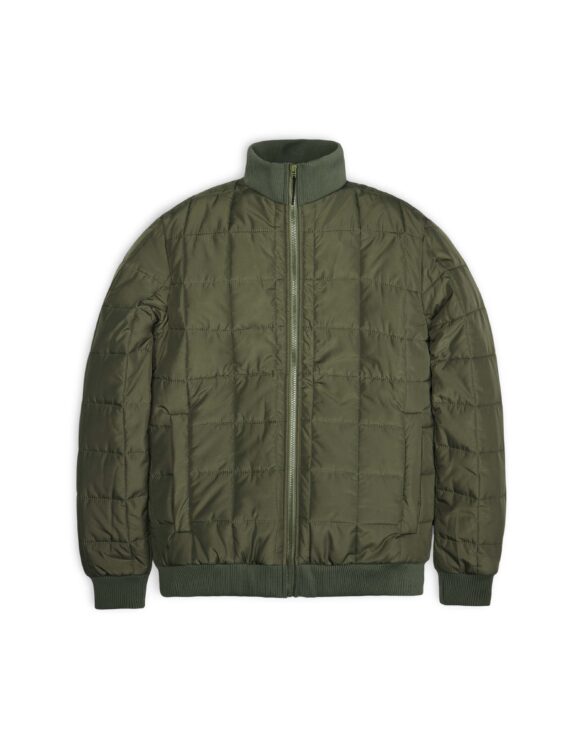Rains 18180-65 Evergreen Liner High Neck Jacket Evergreen Men Women  Outerwear Outerwear Spring and autumn jackets Spring and autumn jackets