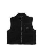 Rains 18500-01 Black Fleece W Vest Black  Women   Jackets  Fleece jackets