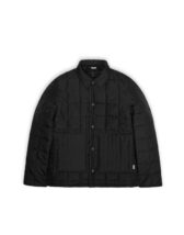 Rains 18200-01 Black Liner Shirt Jacket Black Men Women  Outerwear Outerwear Spring and autumn jackets Spring and autumn jackets