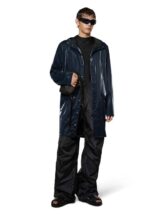 Rains 12020-27 Ink Long Jacket Ink Men Women  Outerwear Outerwear Rain jackets Rain jackets
