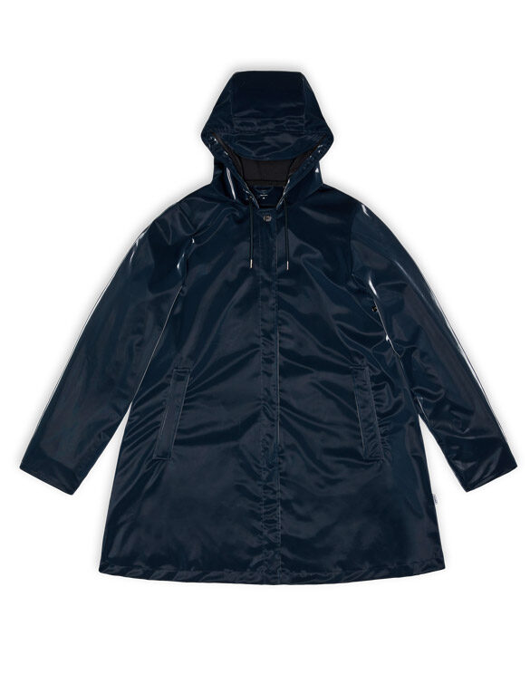 Rains 18050-27 Ink A-line W Jacket Ink  Women   Outerwear  Rain jackets