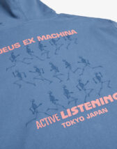 Deus Ex Machina Men Sweaters ja hoodies Active Listening Hoodie Blue Heaven DMP238724-Blue Heaven