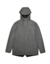 Rains 12010-13 Grey Jacket Grey Men Women  Outerwear Outerwear Rain jackets Rain jackets