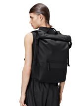 Rains 14320-01 Black Trail Rolltop Backpack Black Accessories Bags Backpacks