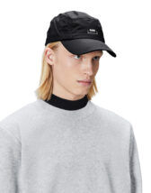 Rains 20200-01 Black Garment Cap Black Nokamüts Aksessuaarid Mütsid Nokamütsid