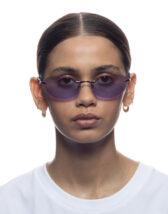 Le Specs Accessories Glasses Slinky Purple Chrome Sunglasses LSP2352252