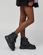 Leather Matilda Black Sneakers for women