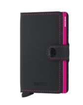 Secrid Accessories Wallets & cardholders Miniwallets Miniwallet Matte Black & Fuchsia MM-Black & Fuchsia