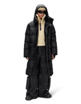 Rains 15090-01 Black Harbin Long Puffer Jacket Black Men Women  Outerwear Outerwear Winter coats and jackets Winter coats and jackets