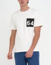 Deus Ex Machina Men T-shirts Camperdown Address Tee Vintage White DMF231071C-Vintage White