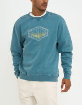 Deus Ex Machina Men Sweaters & hoodies Wavepool Acid Crew Maui Blue DMF238081-Maui Blue