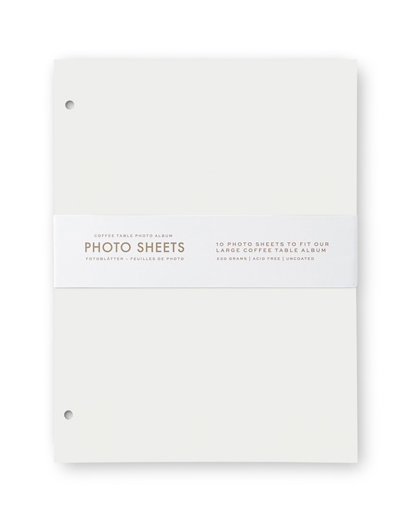 Printworks Home Photo Albums Photo Album - 10-pack White Refill Paper (L)PW00612