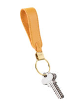 Orbitkey Keychains Loop Keychain Leather Orange PLK1-OGE-101