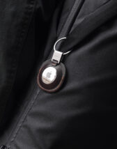 Orbitkey Keychains Leather Holder For Airtag Espresso TAHA-EBR-101
