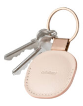 Orbitkey Keychains Leather Holder For Airtag Blush TAHA-BLS-101