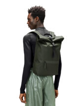 Rains 13320-03 Green Rolltop Rucksack Green Accessories Bags Backpacks
