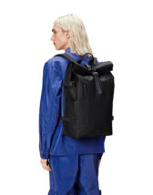 Rains 14590-01 Black Rolltop Rucksack Large Black Accessories Bags Backpacks