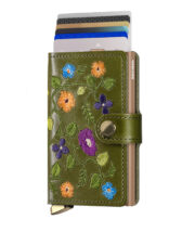 Secrid Accessories Wallets & cardholders Miniwallets Premium Miniwallet Stitch Floral Olive Mst-Floral Olive