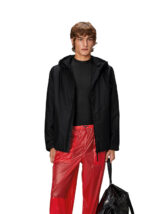 Rains 15770-01 Black Lohja Insulated Jacket Black Men Women  Outerwear Outerwear Spring and autumn jackets Spring and autumn jackets