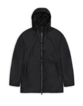 Rains 15790-01 Black Lohja Long Insulated Jacket Black Men Women  Outerwear Outerwear Spring and autumn jackets Spring and autumn jackets