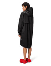 Rains 18140-84 Black Grain Fishtail Parka Black Grain Men Women  Outerwear Outerwear Rain jackets Rain jackets