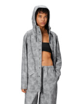 Rains 12010-38 Distressed Grey Jacket Distressed Grey Vihmajakk Mehed Naised Ülerõivad  Vihmajakid