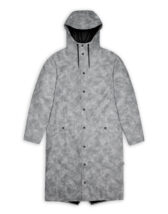 Rains 18360-38 Distressed Grey Longer Jacket Distressed Grey Men Women  Outerwear Outerwear Rain jackets Rain jackets