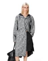 Rains 18360-38 Distressed Grey Longer Jacket Distressed Grey Men Women  Outerwear Outerwear Rain jackets Rain jackets