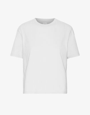 Organic Boxy Crop Tee Optical White | Colorful Standard