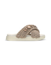 Inuikii Woven Stones Taupe Slides 70104-106-708 Women's footwear Footwear