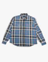 Deus Ex Machina DMP245380-Blue Turquoise } Vacay Check Shirt Blue Turquoise Men Shirts