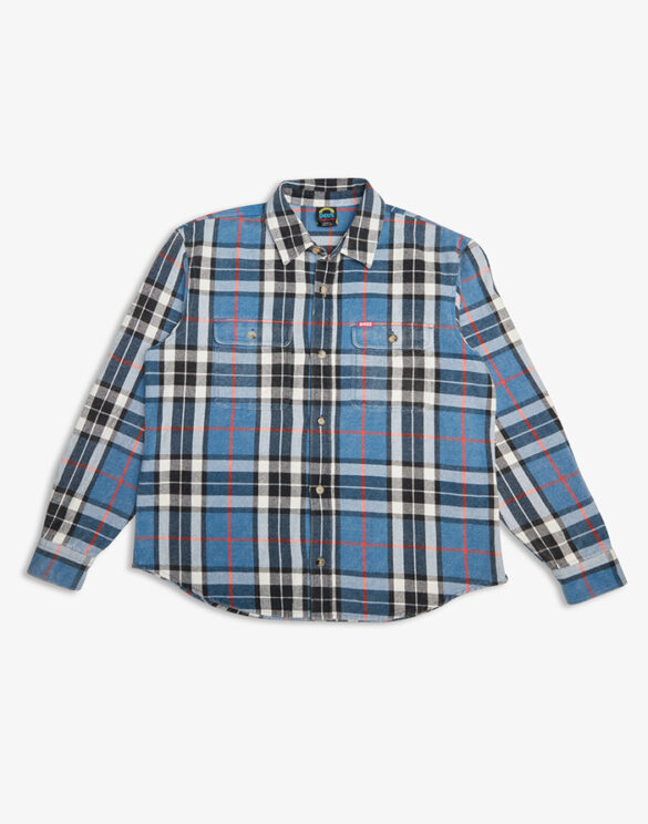Deus Ex Machina DMP245380-Blue Turquoise } Vacay Check Shirt Blue Turquoise Men Shirts