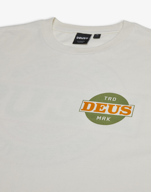 Deus Ex Machina Men T-shirts Hot Streak Tee Vintage White DMS231194A-Vintage White