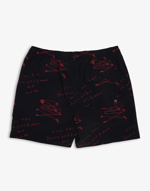 Deus Ex Machina Men Pants Old House Boardshorts Red DMS232187A-Red