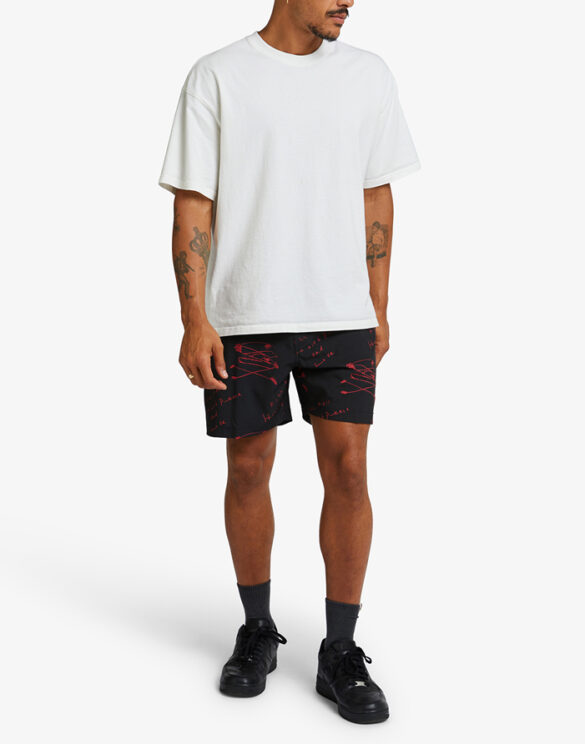 Deus Ex Machina Mehed Püksid Old House Boardshort Red Püksid DMS232187A-Red