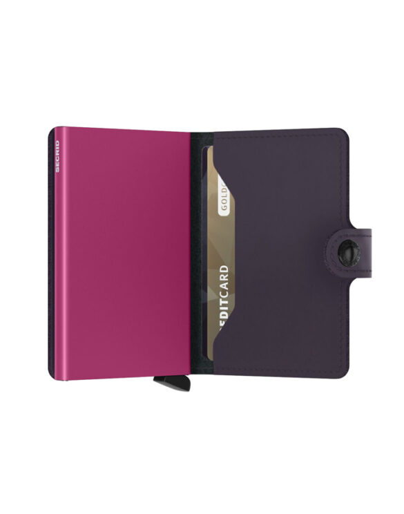 Secrid Accessories Wallets & cardholders Miniwallets Miniwallet Matte Dark Purple-Fuchsia MM-Dark Purple-Fuchsia