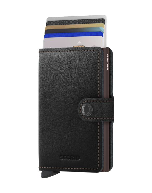 Secrid Accessories Wallets & cardholders Miniwallets Miniwallet Original Black-Brown M-Black & Brown