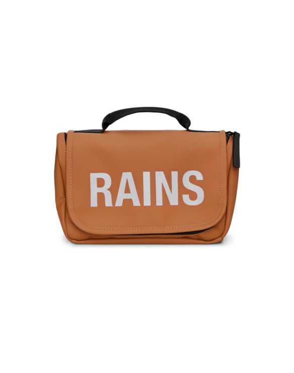 Rains 16310-63 Rust Texel Wash Bag Rust Accessories Bags Cosmetic bags