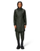 Rains 12050-03 Green Cargo Curve Jacket Green Vihmamantel Naised  Ülerõivad  Vihmajakid